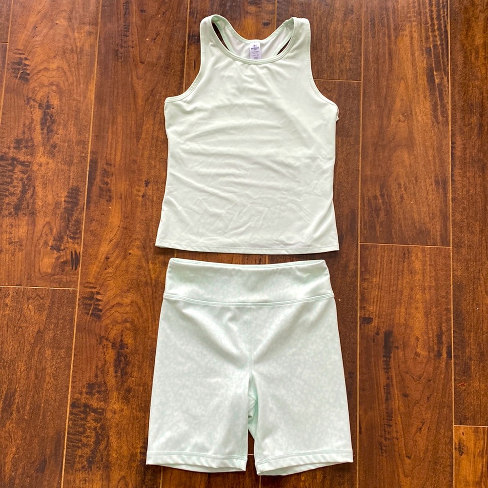 Girls size 12 racer back tank and short set